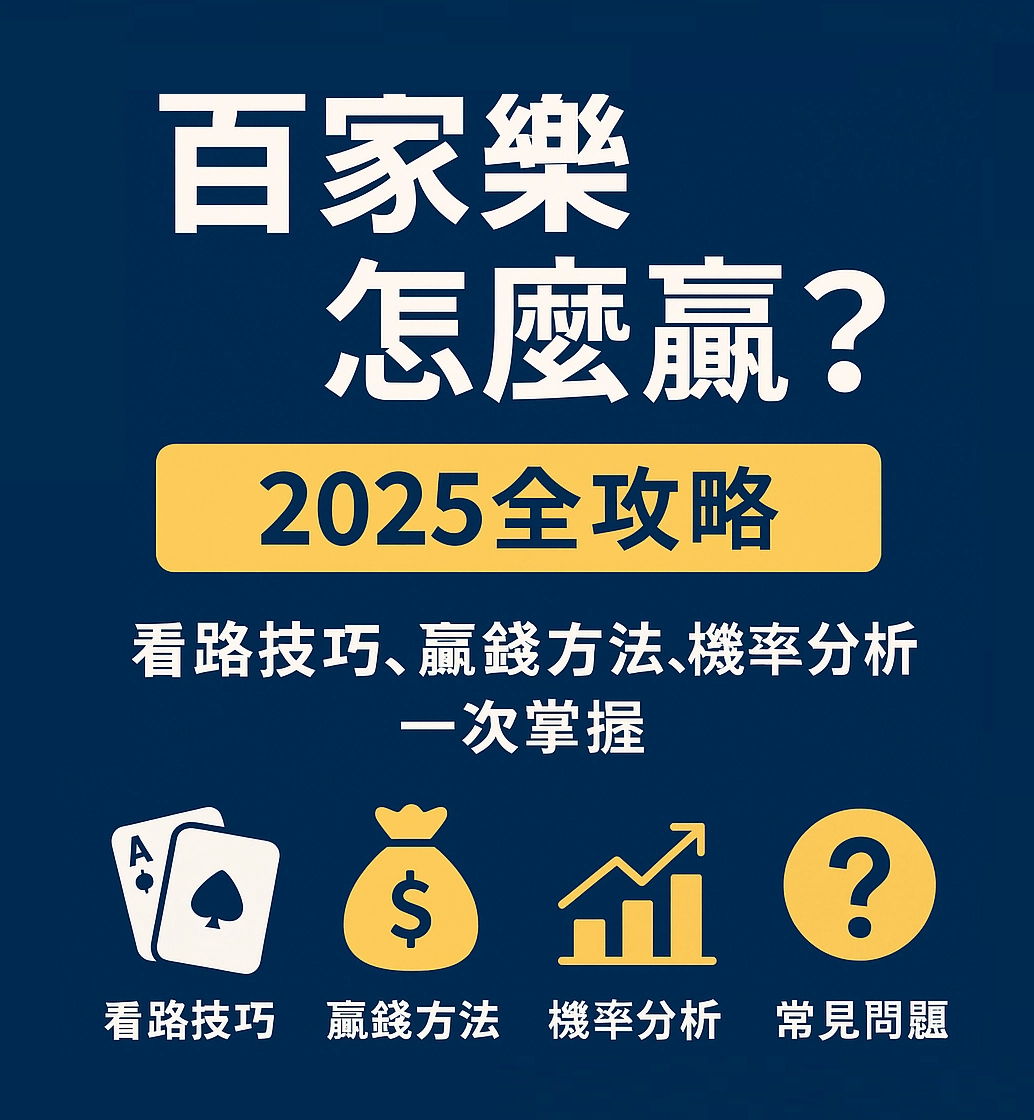 百家樂怎麼贏？2026全攻略｜看路技巧、贏錢方法、機率分析一次掌握